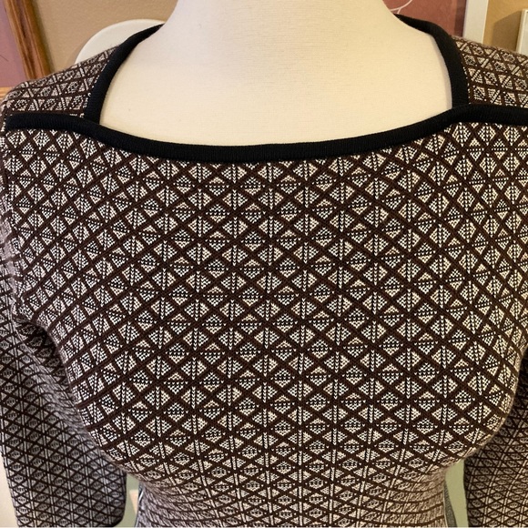 Tory Burch Shadow Mix Geo Jacquard Print Dress - Picture 4 of 12